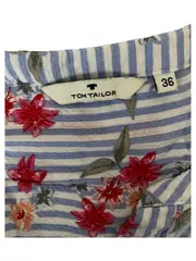 Vorschaubild 3 von Damen Hemdbluse Blumenmuster Langarm Viskose Gr. 36 S