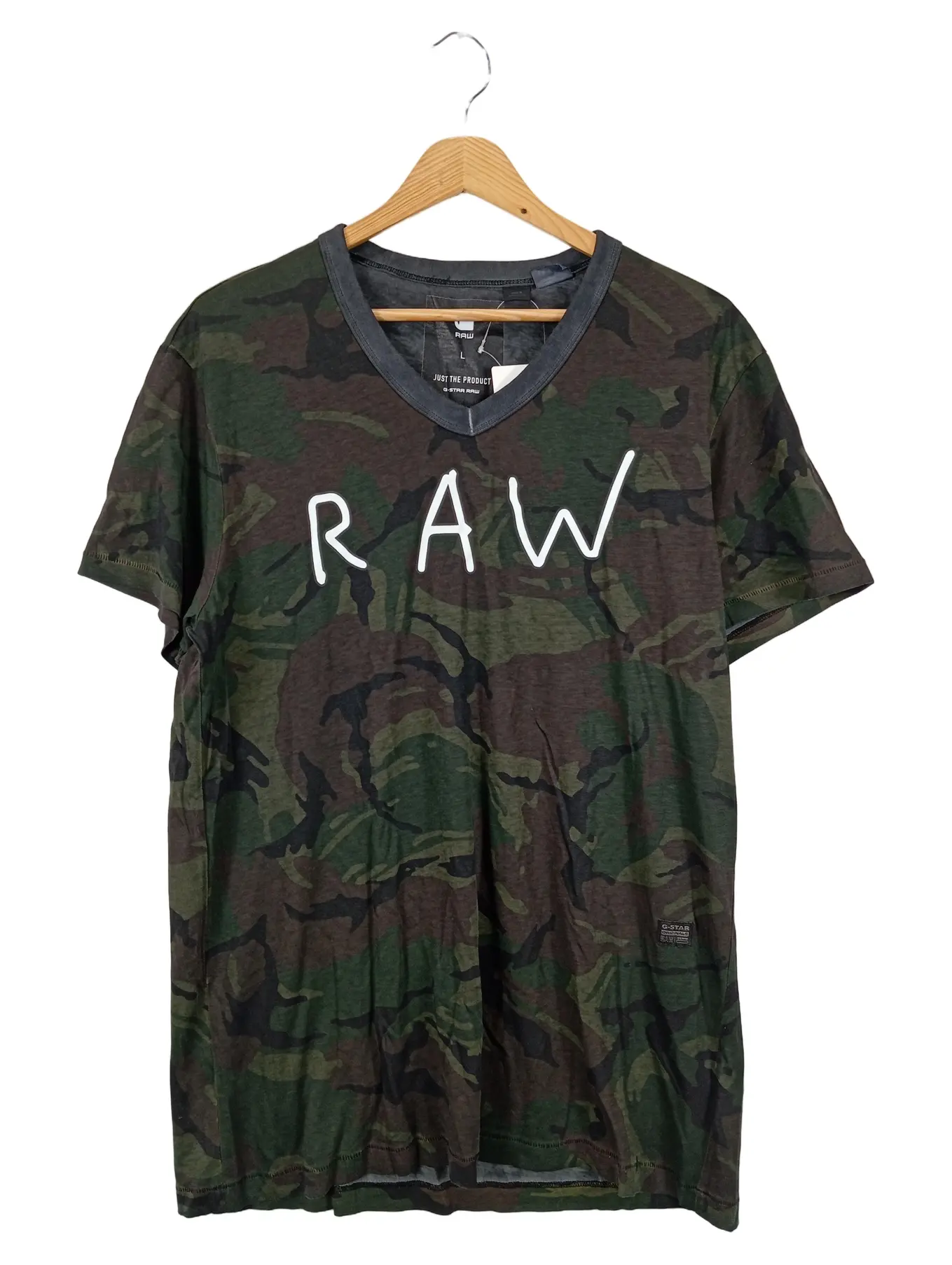 G-STAR RAW Herren T-Shirt Camouflage Grün Gr. L Streetwear Military