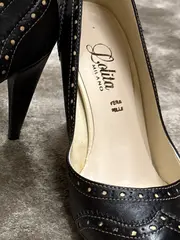 Vorschaubild 4 von Damen Pumps Gr. 39 Schwarz Klassisch Elegant Brogue-Details