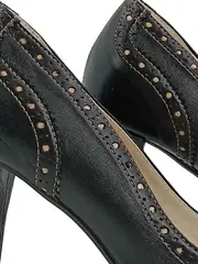 Vorschaubild 2 von Damen Pumps Gr. 39 Schwarz Klassisch Elegant Brogue-Details