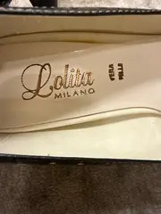 Vorschaubild 3 von Damen Pumps Gr. 39 Schwarz Klassisch Elegant Brogue-Details