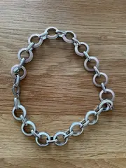 Vorschaubild 2 von Damen Armband Silber Metall Gliederarmband Modern 22 cm