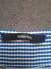 Vorschaubild 5 von Damen Bluse Gr. 38 Blau Gestreift Rüschen Ärmel Feminin