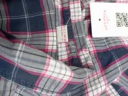 Vorschaubild 4 von Damen Bluse Gr. 34/XS Blau Kariert Langarm Klassisch Hemdbluse