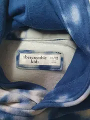 Vorschaubild 3 von Kapuzenpullover Batikmuster Blau Gr. 146 Hoodie
