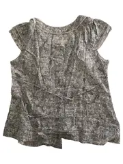 Vorschaubild 2 von Damen Bluse 46 Blumenmuster Kurzarm Knopfleiste Casual