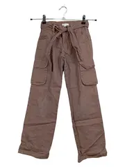 Vorschaubild 1 von Cargohose Kinder Mädchen Gr. 132/134 Braun Baumwolle