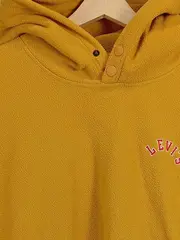 Vorschaubild 3 von Herren Kapuzenpullover Fleece Gelb Gr. XXL