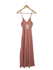 Vorschaubild 2 von Damen Freizeitkleid Gr. 34/XS Rosa Elegant Midikleid Trägerkleid