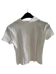 Vorschaubild 2 von Damen Poloshirt Gr. 36/S Weiß Kurzarm Baumwolle Casual