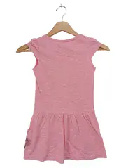 Vorschaubild 2 von Sommerkleid Mädchen Gr. 110 Rosa Casual Baumwolle Grafisch Meliert