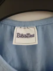 Vorschaubild 2 von Mädchen Kleid Blau Tiermotive Rüschen Baumwolle Gr. 134