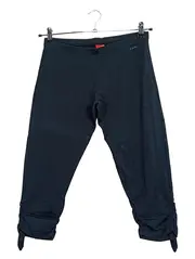 Vorschaubild 1 von Damen Caprihose Stoffhose Schwarz Gr. L/40 Raffungen