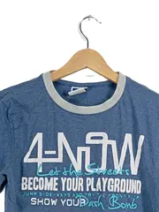 Vorschaubild 5 von Jungen T-Shirt Gr. 146/152 Blau Streetwear Print 4-NOW