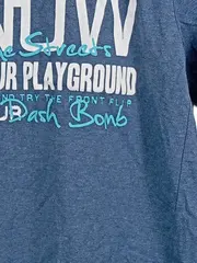 Vorschaubild 4 von Jungen T-Shirt Gr. 146/152 Blau Streetwear Print 4-NOW