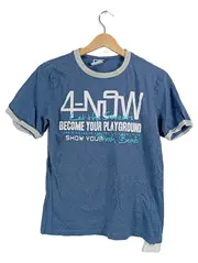 Vorschaubild 1 von Jungen T-Shirt Gr. 146/152 Blau Streetwear Print 4-NOW