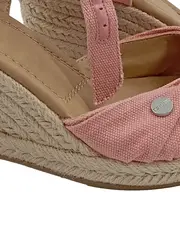 Vorschaubild 3 von Damen Sandalen Keilabsatz Wedges Espadrilles Rosa Größe 38 Sommer Schuhe