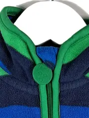Vorschaubild 3 von Fleecejacke Kinder Gr. 98 gestreift grün blau Reißverschluss