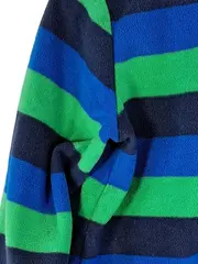 Vorschaubild 4 von Fleecejacke Kinder Gr. 98 gestreift grün blau Reißverschluss