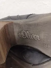 Vorschaubild 3 von Damen Stiefeletten Schwarz Gr. 39 Absatz Schnürer Fell Winter