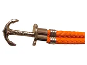 Vorschaubild 2 von PHREP Anker Armband Leder Orange Damen Edelstahl