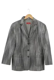 Vorschaubild 1 von Damen Blazer Grau Gr. 42/XL Business Elegant Baumwolle Jacke
