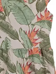 Vorschaubild 2 von Mädchen Kleid Gr. 110 Sommerkleid Blumenmuster Tropical Baumwolle
