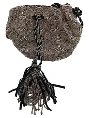 Vorschaubild 2 von Perlenbeutel Beuteltasche Silber Glamourös Quasten Abendtasche Damen