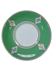 Vorschaubild 1 von EDEN Tasse Unterteller 2tlg Porzellan Grün Blumen Klassisch