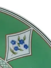 Vorschaubild 3 von EDEN Tasse Unterteller 2tlg Porzellan Grün Blumen Klassisch