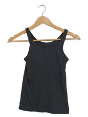 Vorschaubild 1 von AIRism Kinder Mädchen Ripp Tanktop Top Schwarz Gr. 140