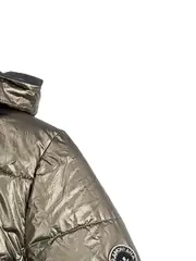 Vorschaubild 3 von Steppjacke Damen Casual Gold Kapuze Reißverschluss Gr. 34 XS