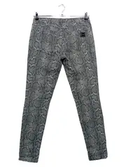 Vorschaubild 2 von Damen Jeans Skinny Fit US 6 / DE 38 Grau Schlangenmuster High Waist