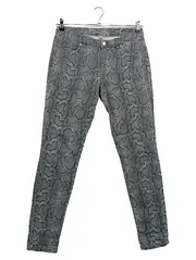 Vorschaubild 1 von Damen Jeans Skinny Fit US 6 / DE 38 Grau Schlangenmuster High Waist
