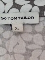 Vorschaubild 3 von Damen Bluse Langarm Blumenmuster Grau Weiß Gr. XL 44