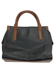 Vorschaubild 1 von Damen Henkeltasche Leder Schwarz Braun Crossbody Handtasche