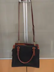 Vorschaubild 2 von Damen Henkeltasche Leder Schwarz Braun Crossbody Handtasche