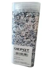 Vorschaubild 1 von Partydeko Metallic Flakes Silber Glitzer Streudeko Modern Kunststoff