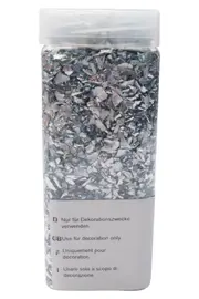 Vorschaubild 2 von Partydeko Metallic Flakes Silber Glitzer Streudeko Modern Kunststoff