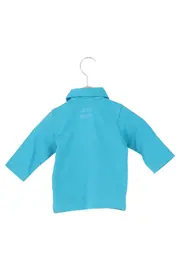 Vorschaubild 2 von Kinder Poloshirt Gr. 68 Blau Langarm Casual Preppy