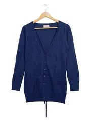 Vorschaubild 1 von TCM Damen Strickjacke Cardigan Gr. 36/S Blau Meliert V-Ausschnitt