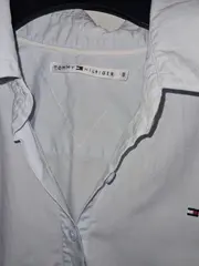 Vorschaubild 6 von Damen Hemdbluse Kurzarm Blau Gr. 36/S Baumwolle