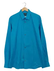 Vorschaubild 1 von Selection Herren Business Hemd Langarm Türkis Fitted Gr. M/50