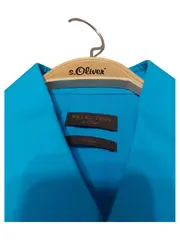 Vorschaubild 2 von Selection Herren Business Hemd Langarm Türkis Fitted Gr. M/50