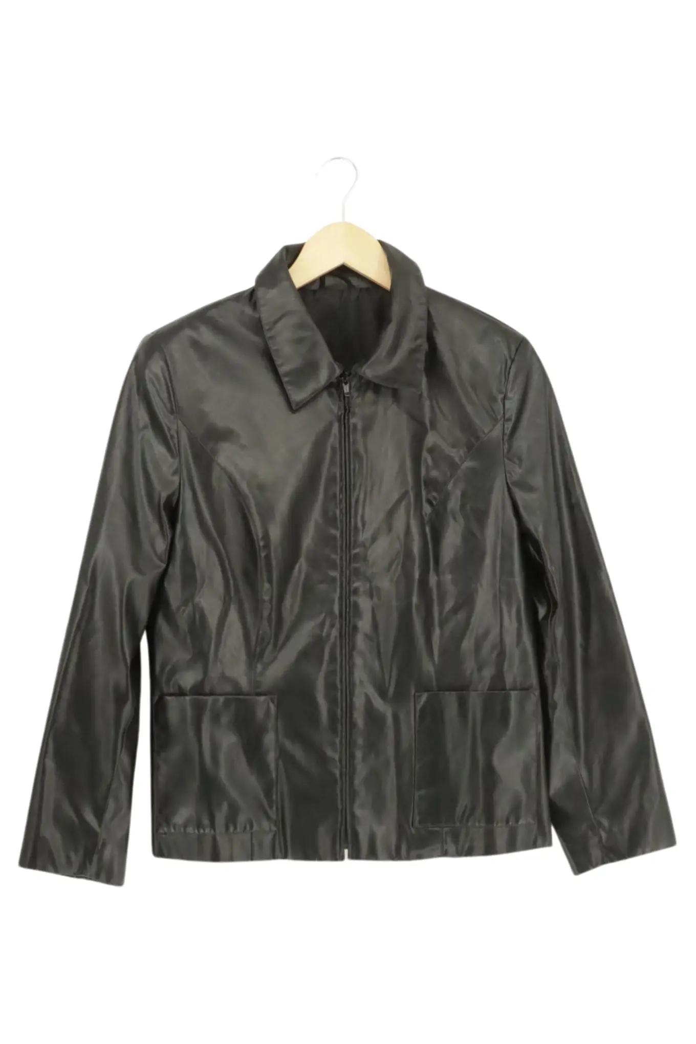 LALIQUE Leichte Jacke Damen 38/M Schwarz Elegant Modisch Reißverschluss