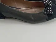 Vorschaubild 2 von Damen Ballerinas Schwarz Klassisch Gr. 38 Schleife Nieten