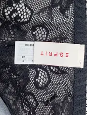 Vorschaubild 2 von Damen Slip Gr. 36/S Schwarz Blumenmuster Spitze Elegant