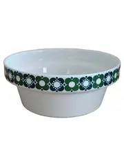 Vorschaubild 1 von Thomas Germany Porzellan Schüssel Dekoschale Blumenmuster Grün Weiß Retro
