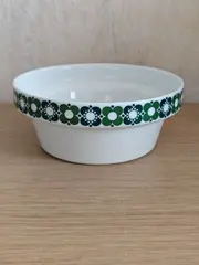 Vorschaubild 2 von Thomas Germany Porzellan Schüssel Dekoschale Blumenmuster Grün Weiß Retro