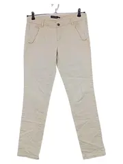 Vorschaubild 1 von Damen Chinohose Stoffhose Beige Gr. 40 W31 L28 Baumwolle